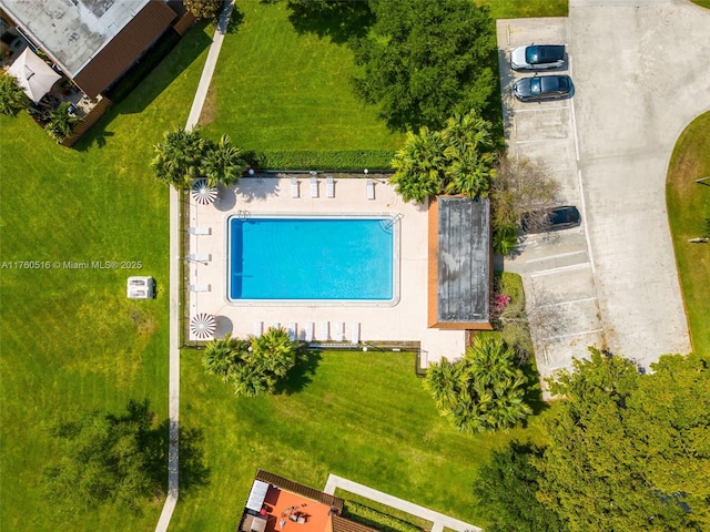 birds eye view of property