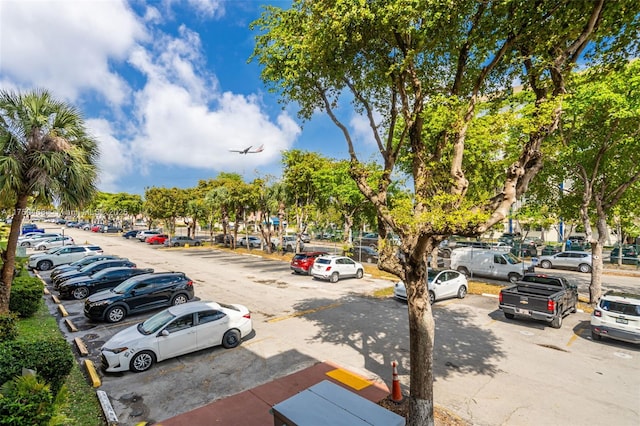 view of parking / parking lot