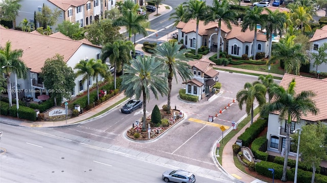 bird's eye view featuring a residential view