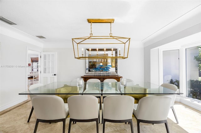 1117 Bella Vista Ave, Coral Gables, FL 33156 - dining area featuring baseboards and visible vents