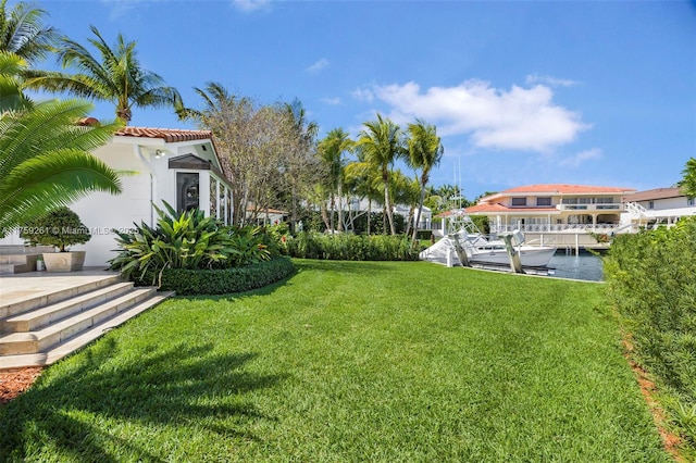 1117 Bella Vista Ave, Coral Gables, FL 33156 - view of yard with a boat dock