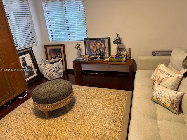 1838 NW 93rd Ter, Plantation, FL 33322 - sitting room featuring baseboards and wood finished floors