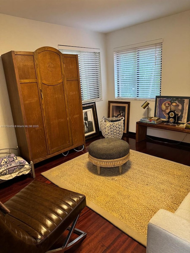 1838 NW 93rd Ter, Plantation, FL 33322 - living area featuring dark wood-type flooring