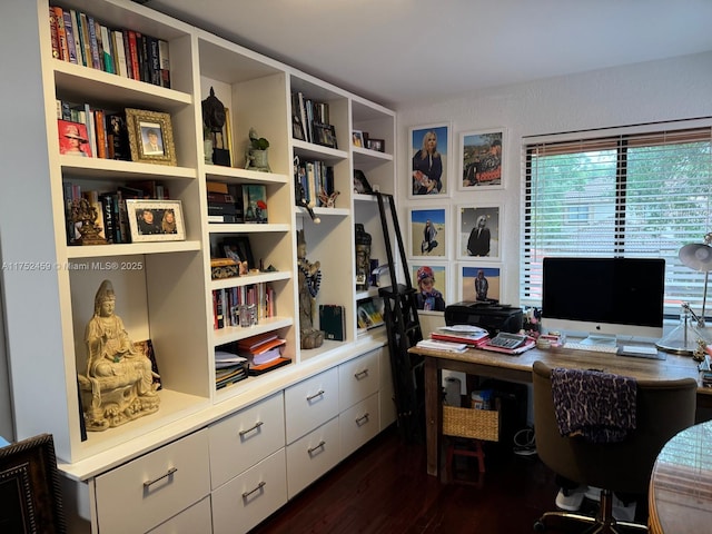1838 NW 93rd Ter, Plantation, FL 33322 - office area with dark wood-style flooring