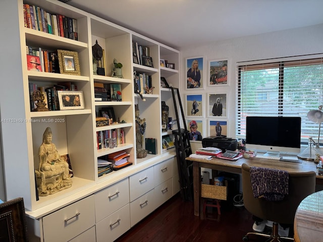1838 NW 93rd Ter, Plantation, FL 33322 - office area featuring dark wood-style floors