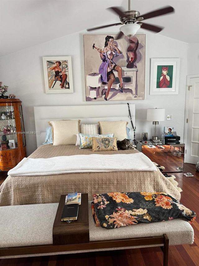 1838 NW 93rd Ter, Plantation, FL 33322 - bedroom featuring wood finished floors and vaulted ceiling