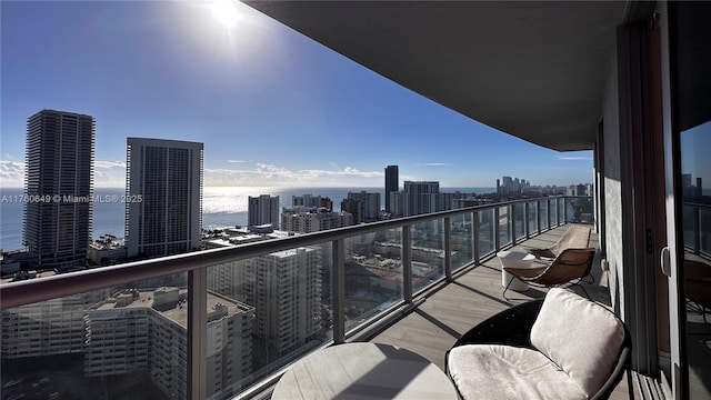 2600 E Hallandale Beach Blvd Unit T3101, Hallandale Beach, FL 33009 - balcony with a water view and a view of city