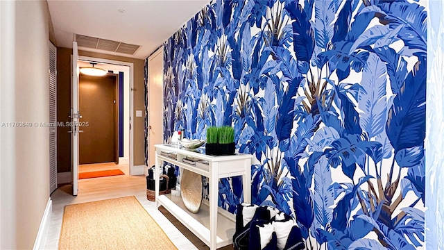 2600 E Hallandale Beach Blvd Unit T3101, Hallandale Beach, FL 33009 - bathroom with baseboards and wood finished floors