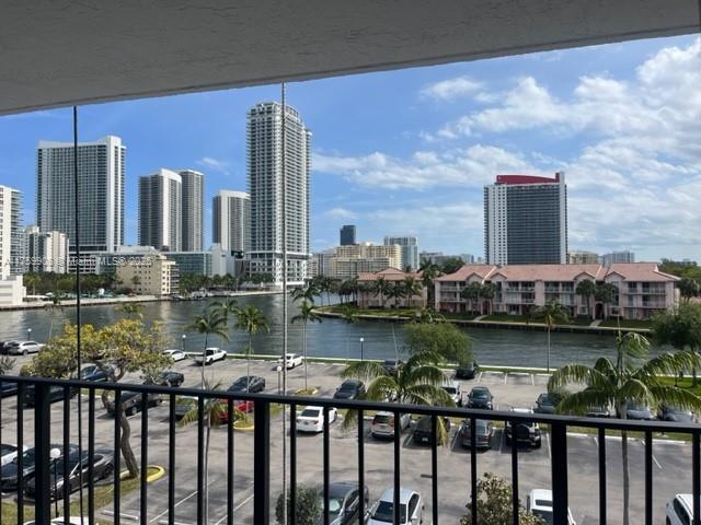 200 Leslie Dr Unit 430, Hallandale Beach, FL 33009 - water view with city skyline