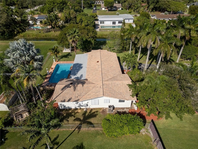 18200 SW 86th Ave, Palmetto Bay, FL 33157 - aerial view of property and surrounding area with a pool area