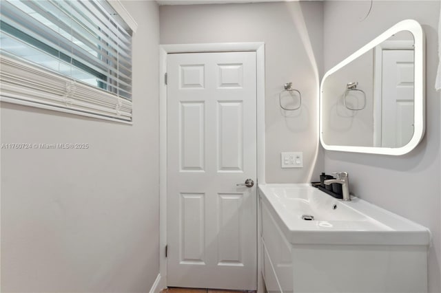 bathroom featuring vanity