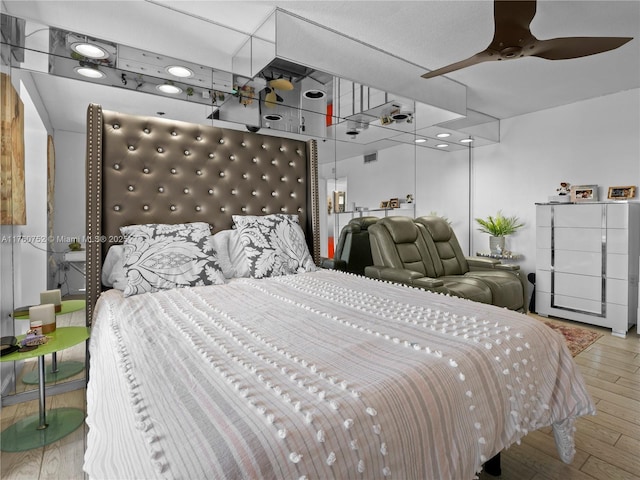 bedroom featuring hardwood / wood-style floors