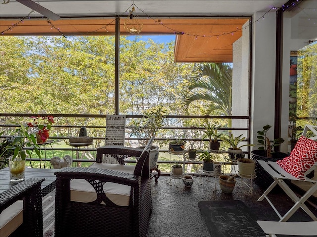 view of sunroom / solarium