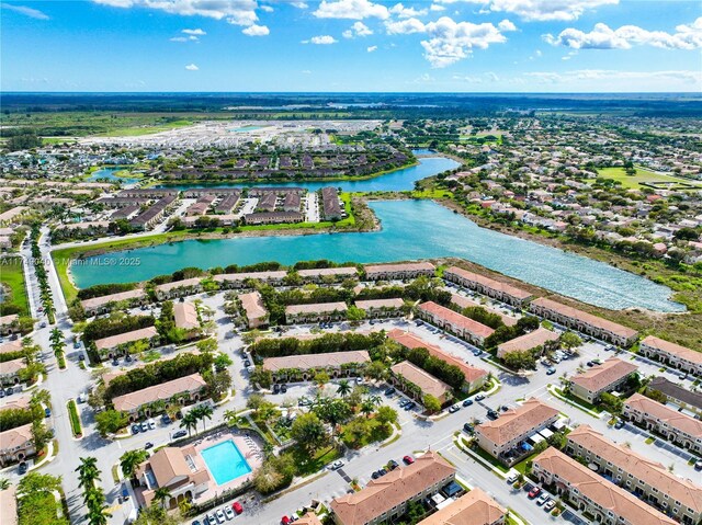 1040 SE 24th Ave, Homestead, FL 33035 - drone / aerial view with a water view