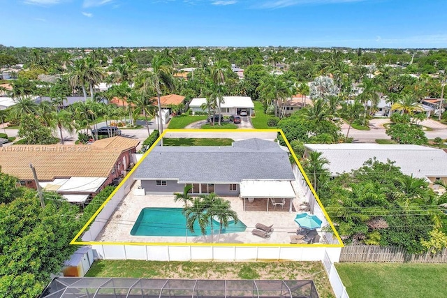 birds eye view of property