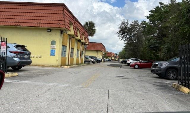 view of uncovered parking lot