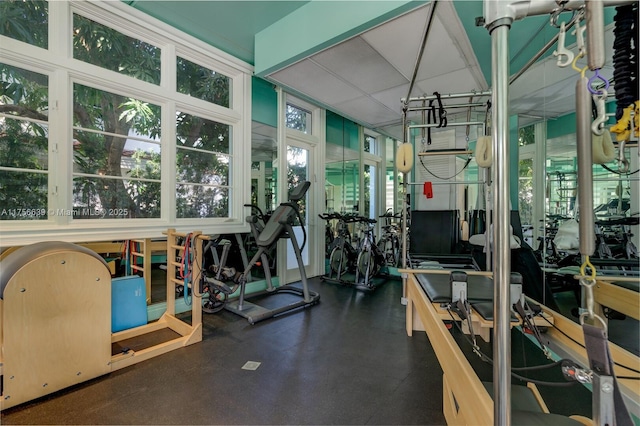 view of exercise room