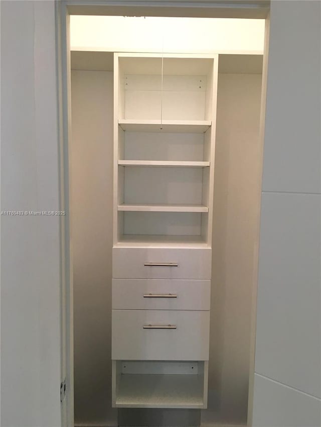 view of closet