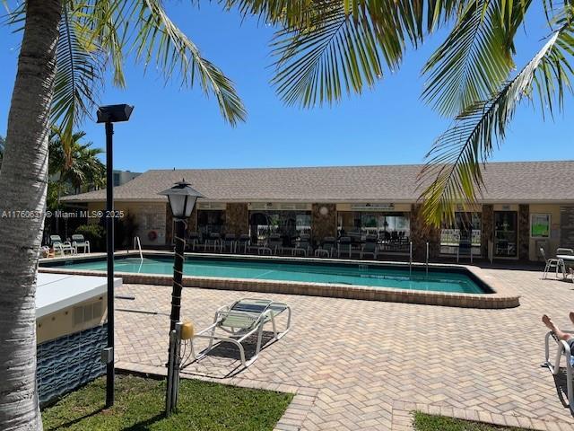 pool featuring a patio