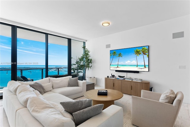 1451 Brickell Ave Unit 4002, Miami, FL 33131 - living area with expansive windows