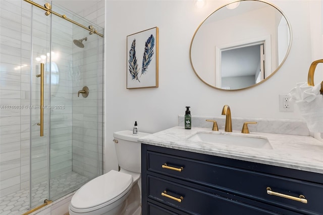 367 W Riverside Dr, Tequesta, FL 33469 - bathroom featuring vanity and a stall shower