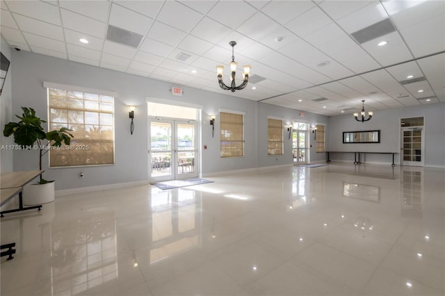 community lobby with visible vents