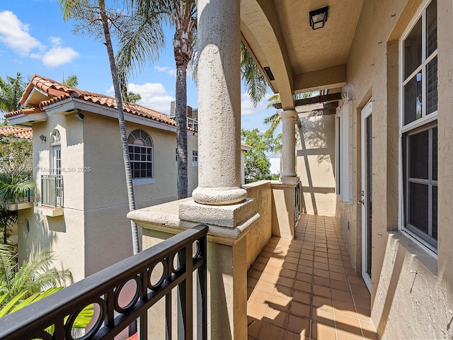 view of balcony