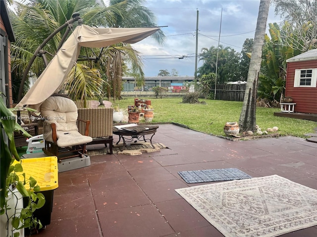 329 Minola Dr, Miami Springs, FL 33166 - view of patio featuring fence
