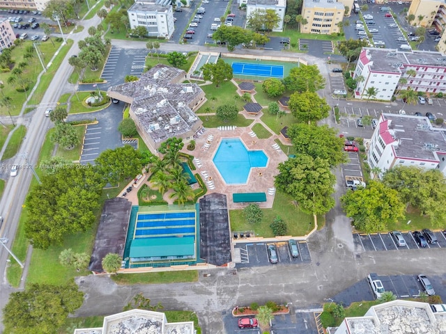 birds eye view of property