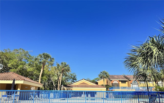 pool with fence