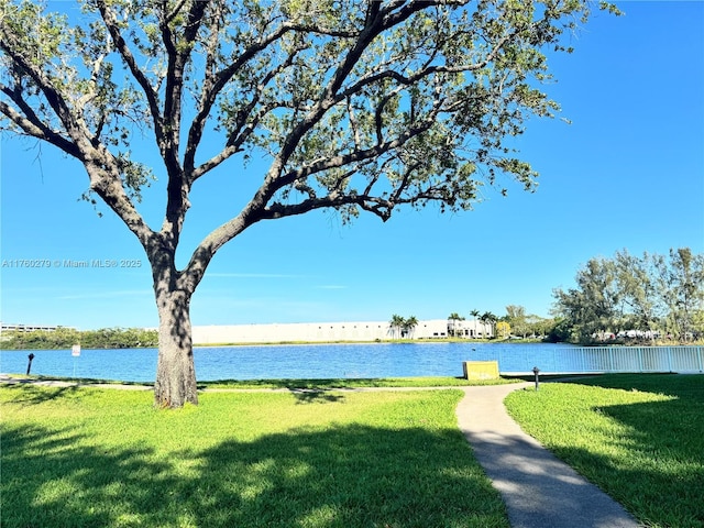 view of water feature