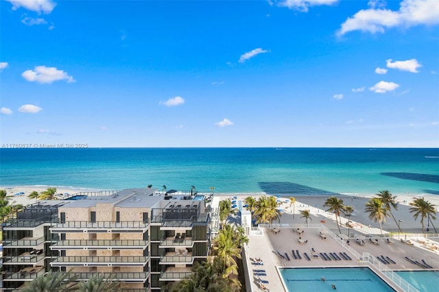 water view with a beach view