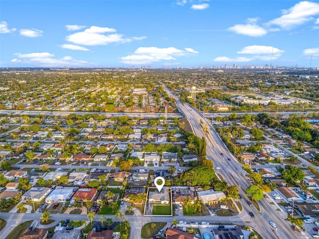 birds eye view of property