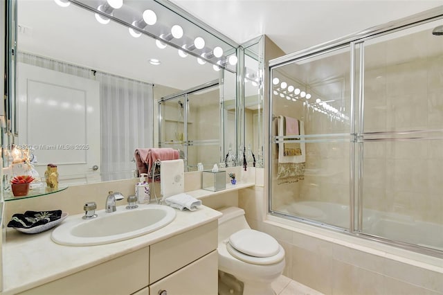 2000 Island Bl Unit 410, Aventura, FL 33160 - bathroom featuring vanity, toilet, and tiled shower / bath combo