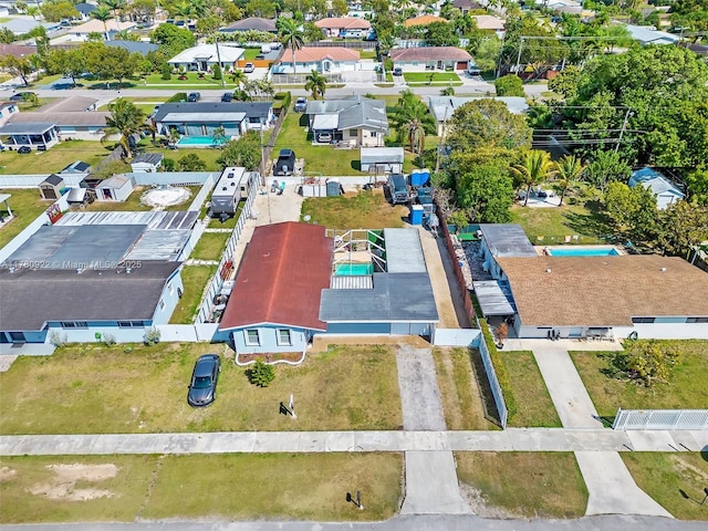 birds eye view of property featuring a residential view