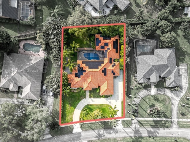 birds eye view of property