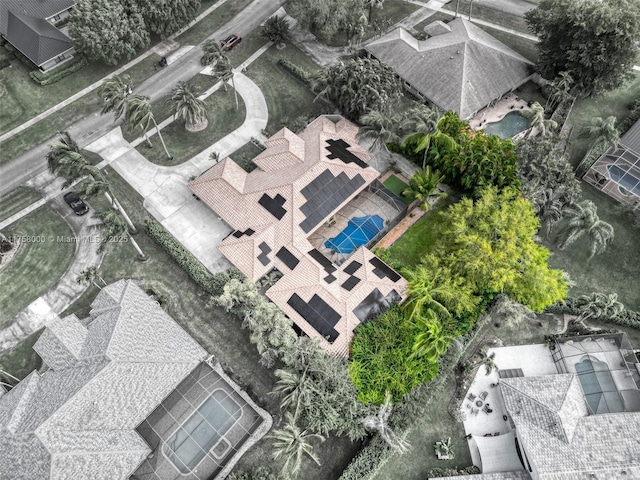 birds eye view of property