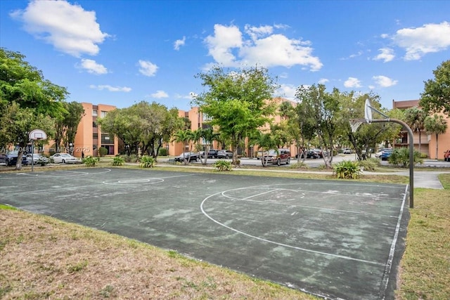 view of sport court with community basketball court