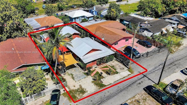 bird's eye view featuring a residential view