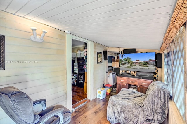 interior space with light wood-style flooring