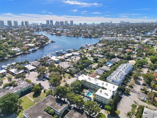 1900 NE 8th Ct Unit 306, Fort Lauderdale, FL 33304 - aerial view with a water view and a city view