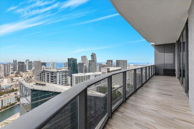 801 S Miami Ave Unit 5509, Miami, FL 33130 - balcony with a view of city and a water view