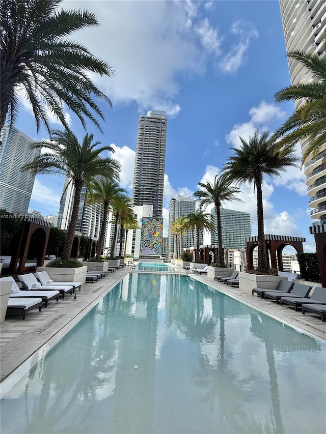 801 S Miami Ave Unit 5509, Miami, FL 33130 - community pool with a patio area
