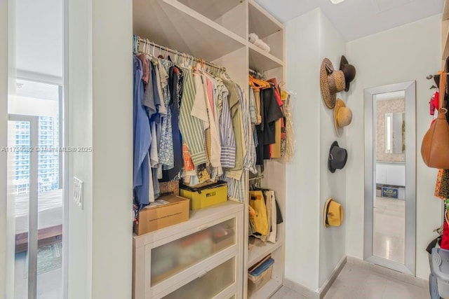 view of closet
