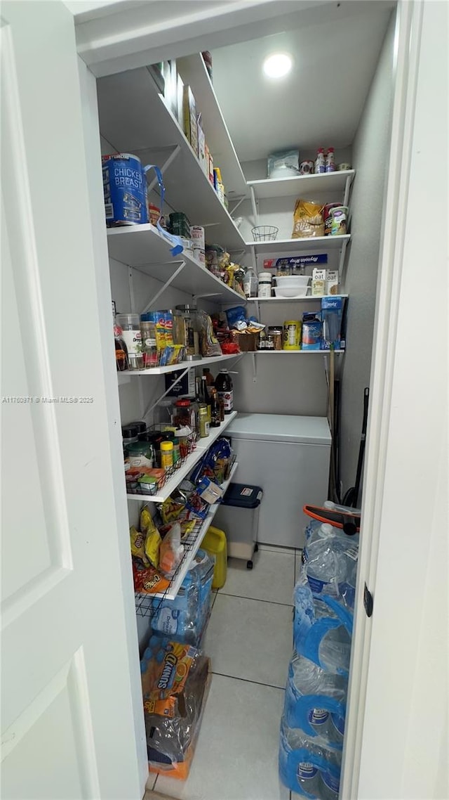 view of pantry