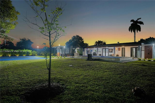 11300 SW 107th Ave, Miami, FL 33176 - yard at dusk with a yard
