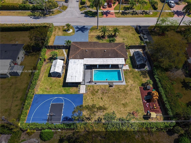11300 SW 107th Ave, Miami, FL 33176 - drone / aerial view of a pool