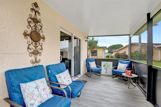 view of sunroom / solarium