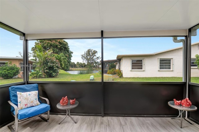 13255 Via Vesta Unit B, Delray Beach, FL 33484 - sunroom / solarium with a water view and healthy amount of natural light