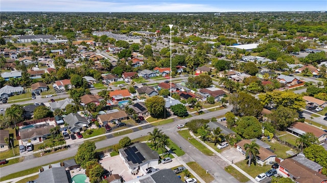 drone / aerial view featuring a residential view